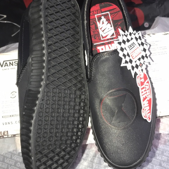 >Ⓜ️+MARVEL CLASSIC SLIP-ON BLACK WIDOW UNISEX😍RUGGED OUTLINER. BRAND NEW VANS - Picture 8 of 15